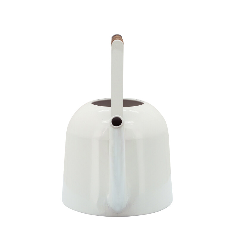 16092 White Metal 12 Inch Watering Can White 3