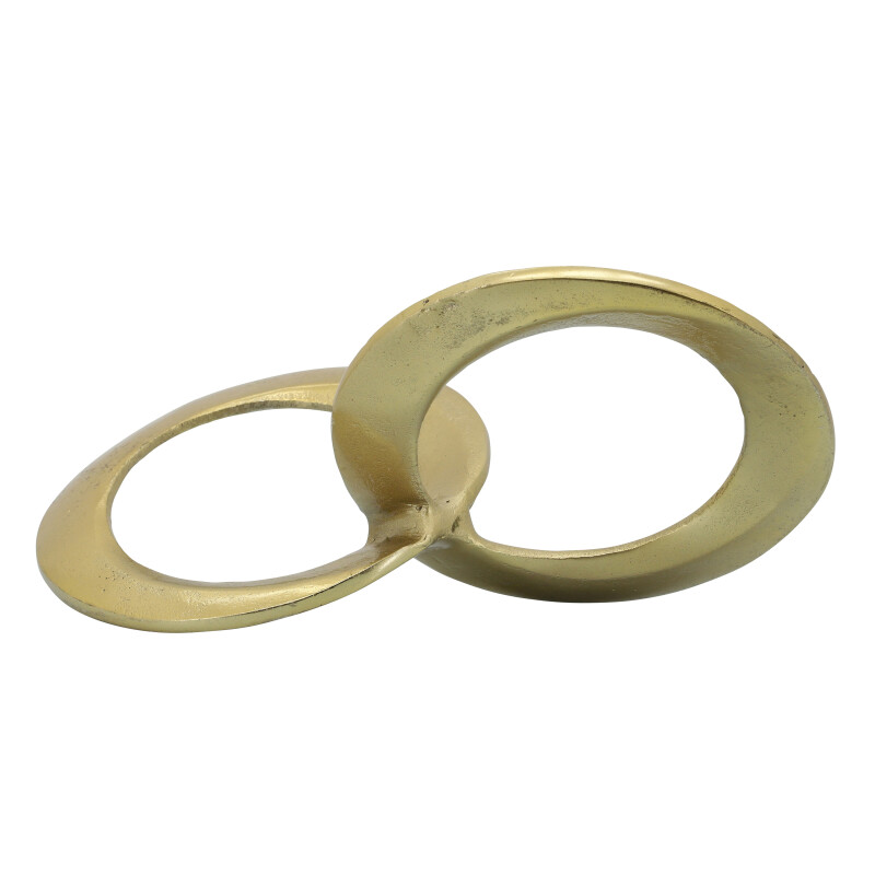 16155-01 Metal 12 Inch Circle Links Gold