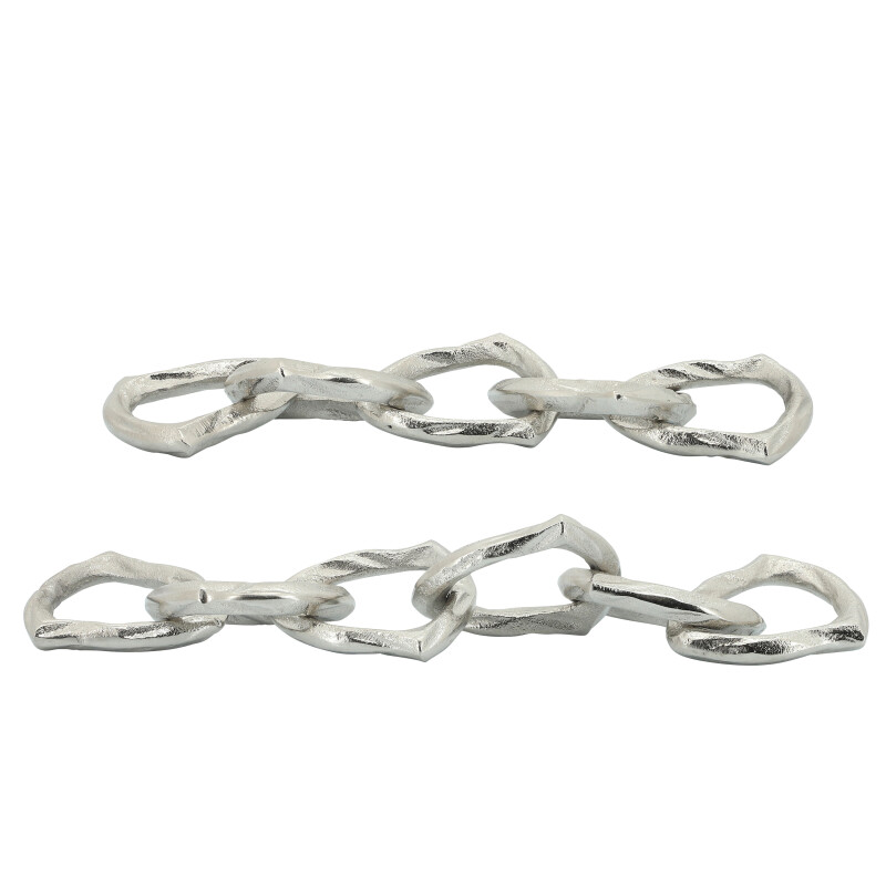 16157 03 Silver Metal 18 Inch Chain Links Silver 4