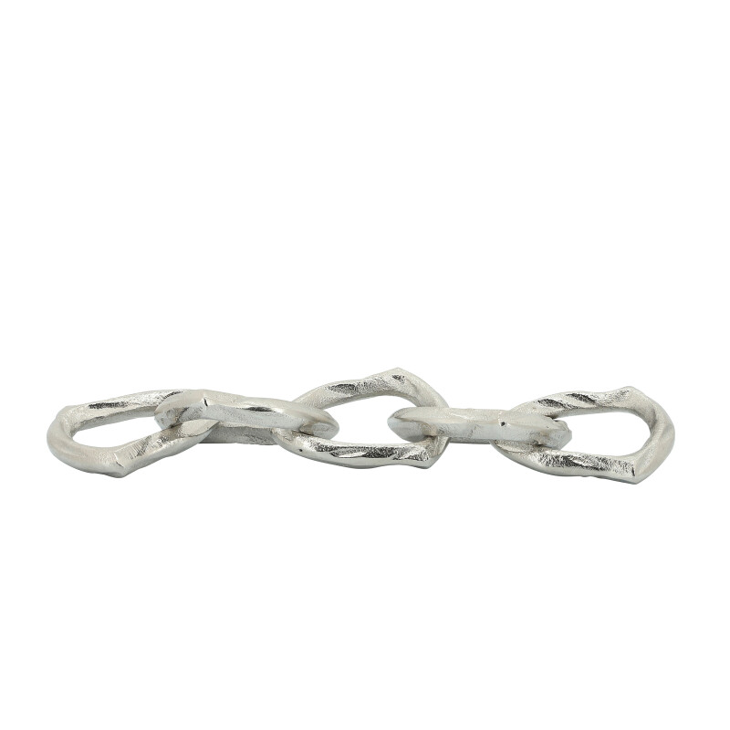 16157-04 Metal 15 Inch Chain Links Silver