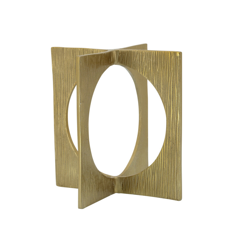 Metal 7 Inch Linked Squares Gold