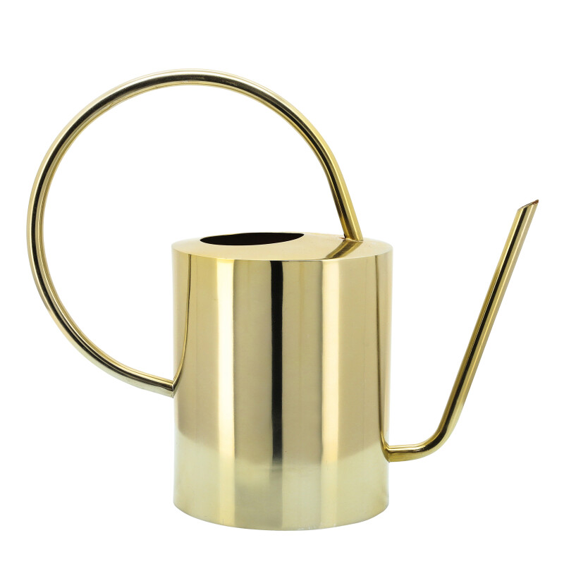 16182 Metal 12 Inch Watering Can Gold