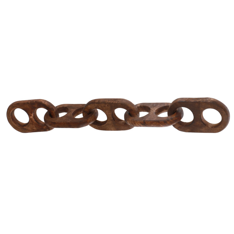 16209 18 Inch Wooden Chains Brown