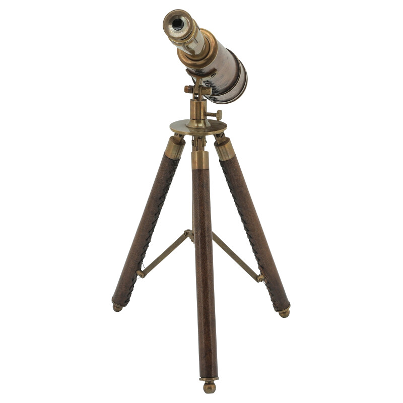 16328 Brown Brown Metal 13 Inch Scope On Stand 2