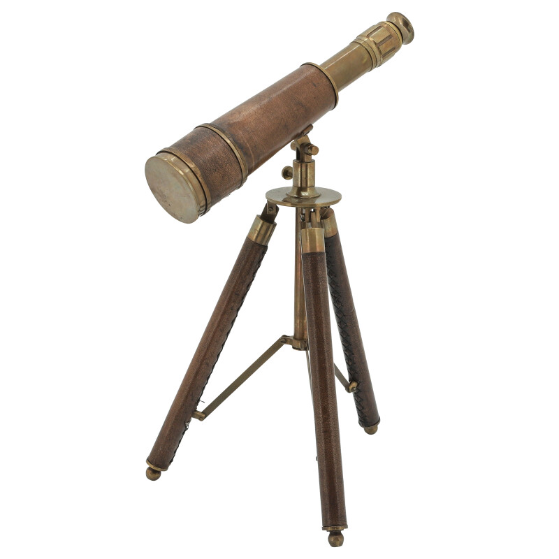 16328 Brown Brown Metal 13 Inch Scope On Stand 3