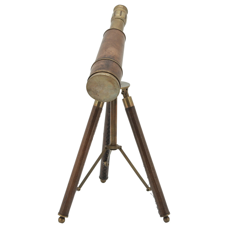 16328 Brown Brown Metal 13 Inch Scope On Stand 4