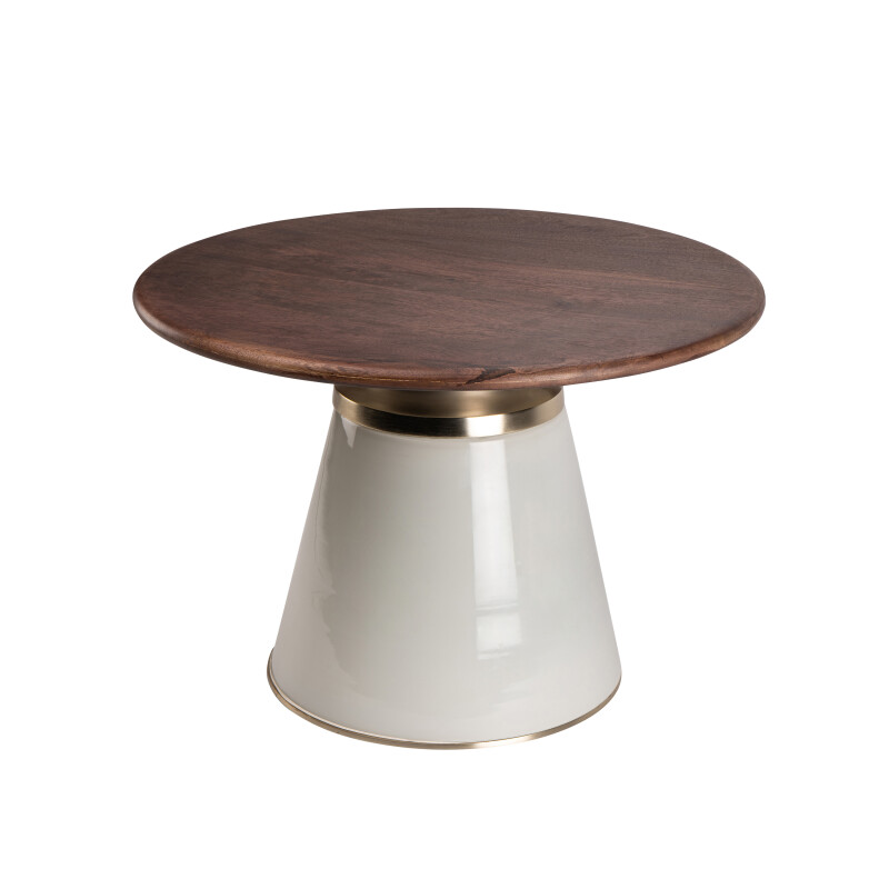16571-01 Cream Wooden Top 17 Inch Nebular Coffee Table