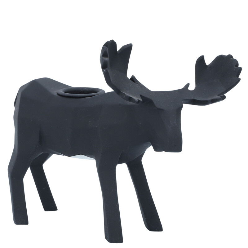 16905 01 Black Black Resin 7 Inch Forest Animals Candle Holder Set Of Three 5