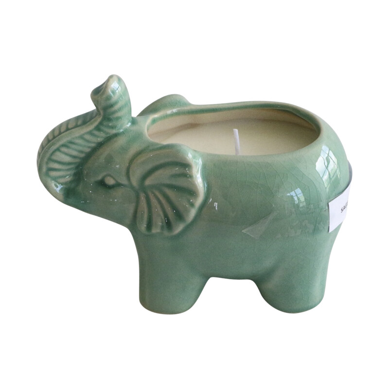 80022-02 S/4 7 Inch Elephant Citro Candle By Liv & Skye 8Oz