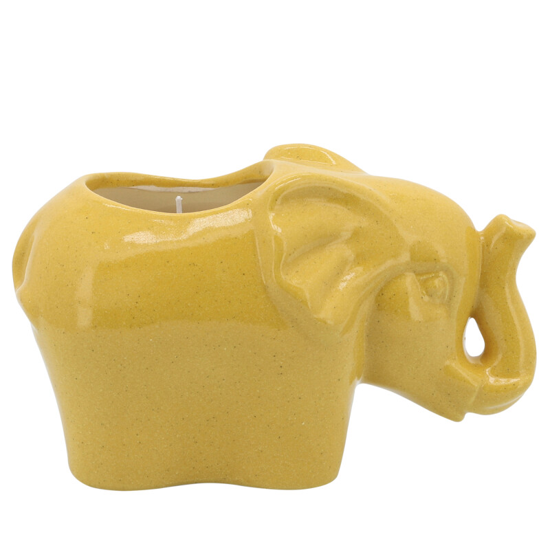 80065 01 Yellow 7 Inch Elephant Scented Candle Yellow 10oz 4