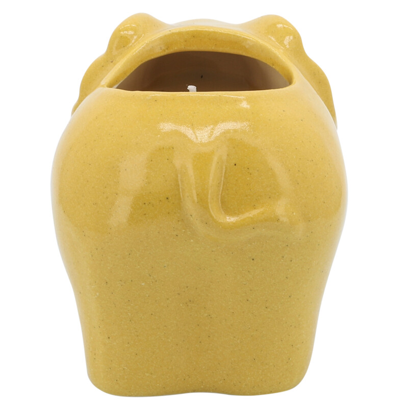 80065 01 Yellow 7 Inch Elephant Scented Candle Yellow 10oz 5