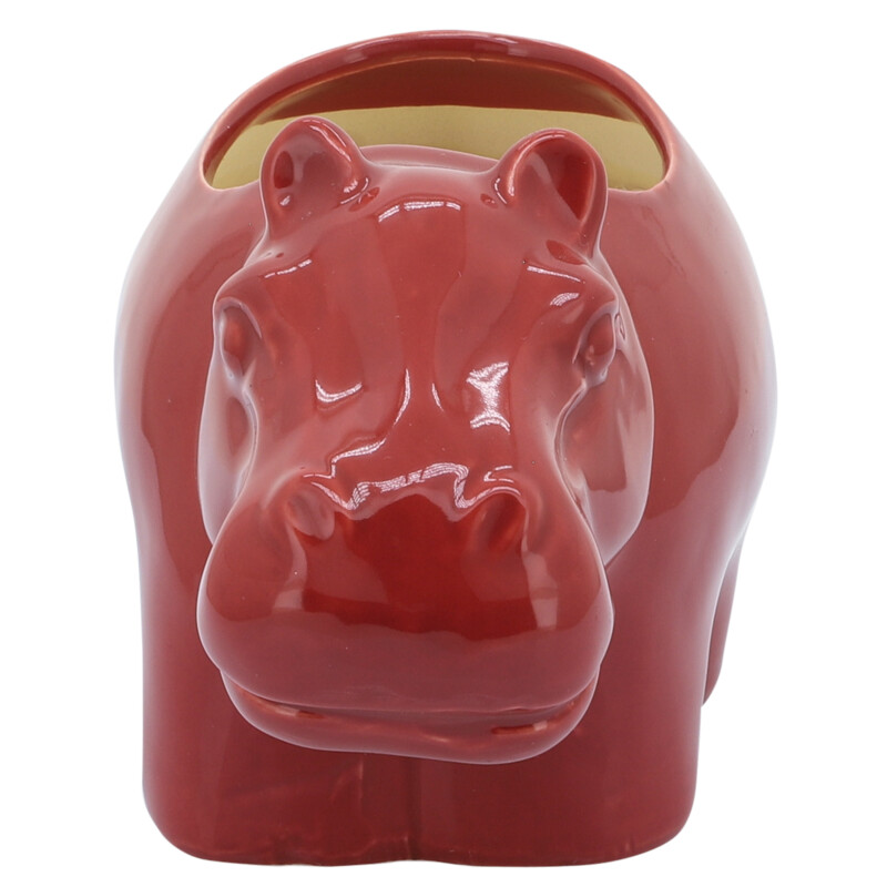 80065 02 Red 7 Inch Hippo Scented Candle Red 10oz 3