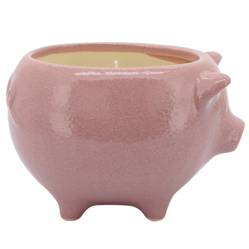 80065 03 Pink 6 Inch Pig Scented Candle Pink 10oz 4