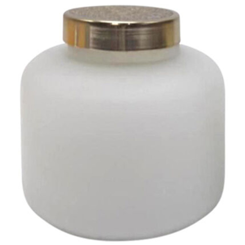 80145-03 5 Inch Candle On Frosted Glass White 22Oz