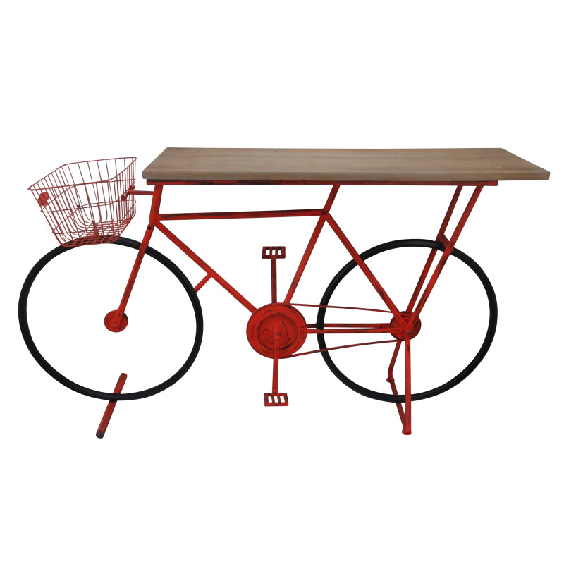 FW10175-04 Bicycle Console Table Red