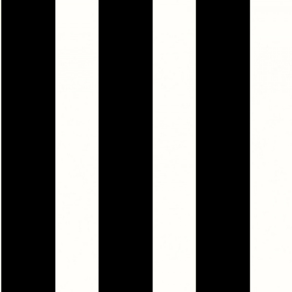 LN20400 Lillian August Luxe Haven Stripes Peel & Stick Wallpaper, Black & White