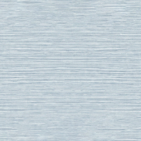 LN20812 Lillian August Luxe Haven Faux Grasscloth Peel & Stick Wallpaper, Sea Breeze Blue