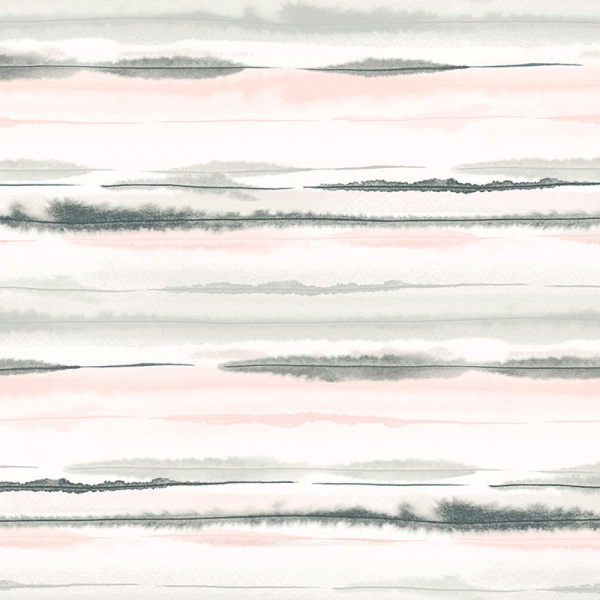 LN20601 Lillian August Luxe Haven Stripes Peel & Stick Wallpaper, Pink Sunset