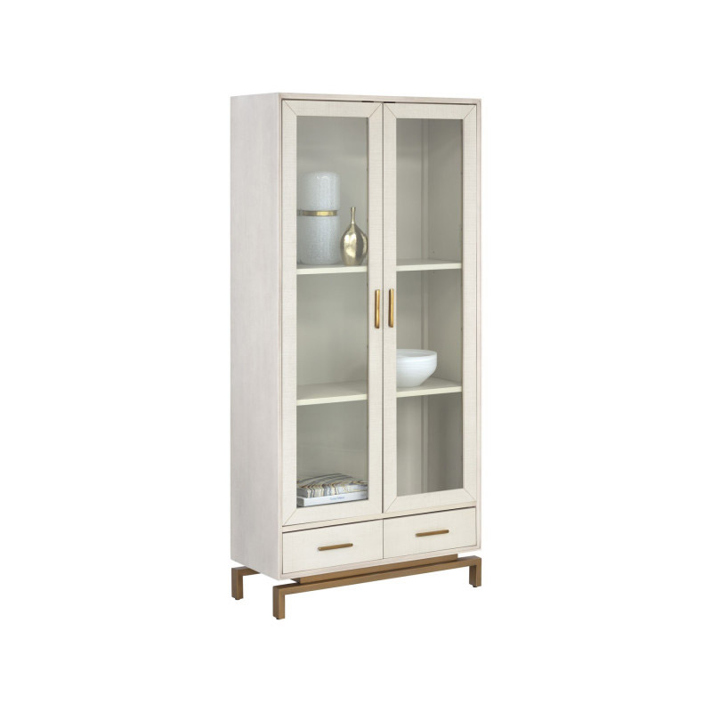 Valencia Display Cabinet in White by Sunpan