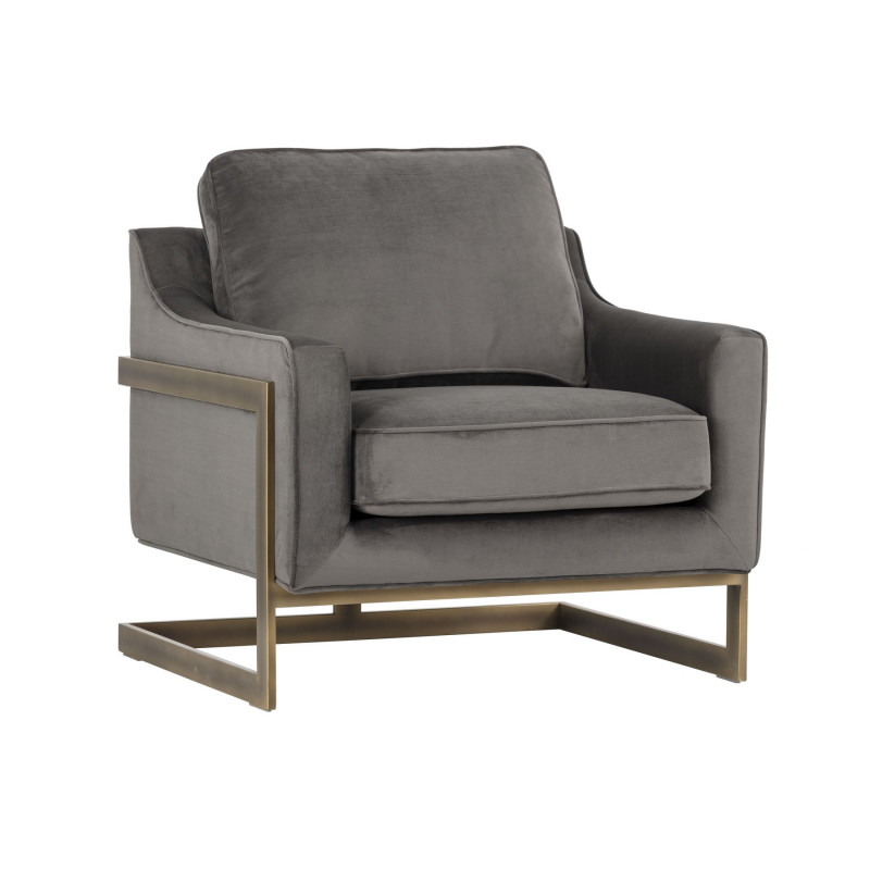 102769 Kalmin Lounge Chair - Piccolo Pebble
