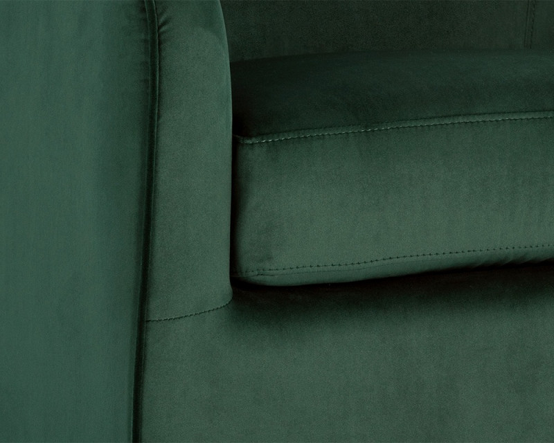 103999 Hazel Swivel Occasional Chair Deep Green Sky Fabric 6