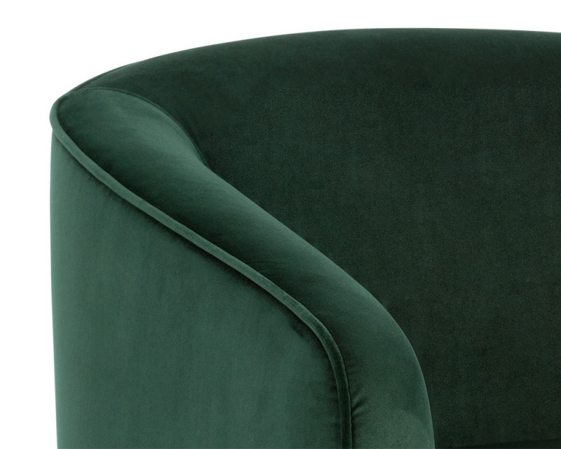 103999 Hazel Swivel Occasional Chair Deep Green Sky Fabric 7