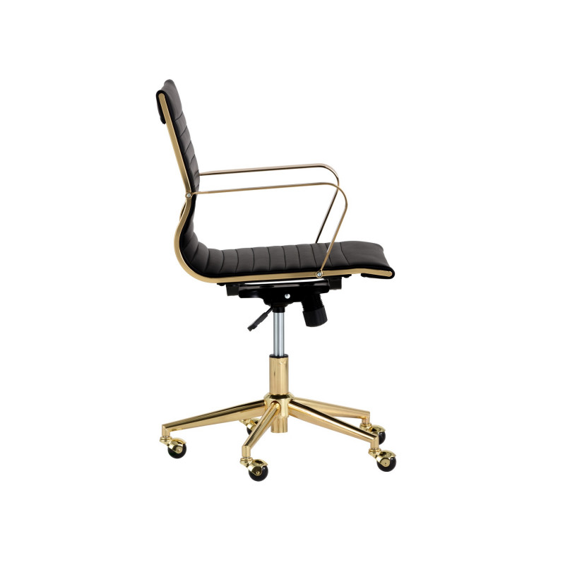 104047 Jessica Office Chair Gold Black 2