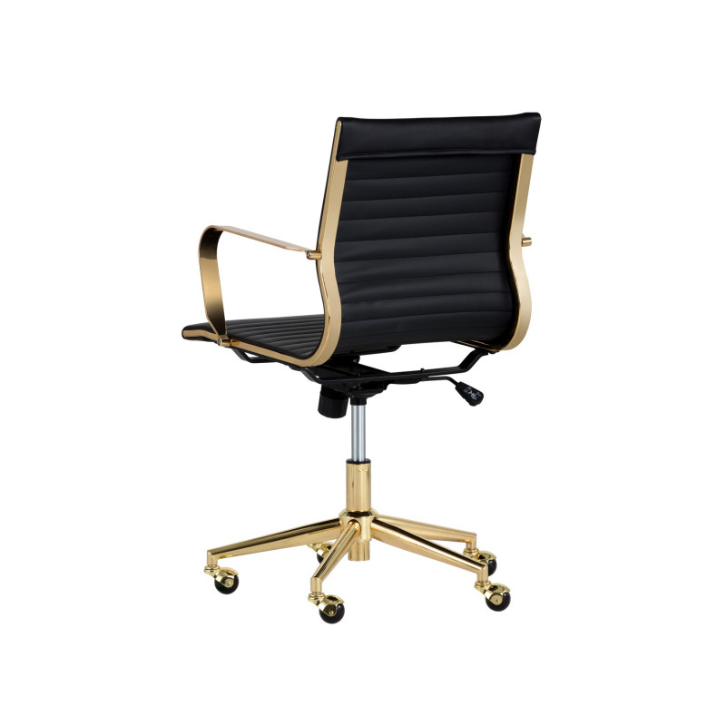 104047 Jessica Office Chair Gold Black 3