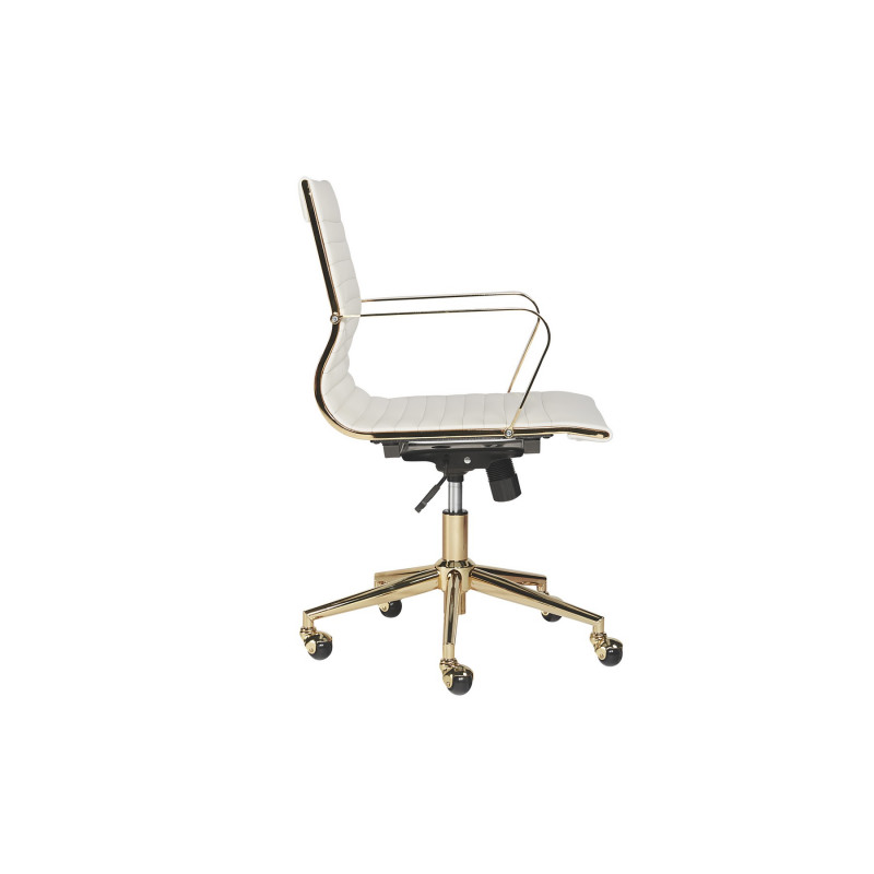 104219 Jessica Office Chair Gold White 2