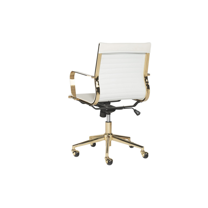 104219 Jessica Office Chair Gold White 3