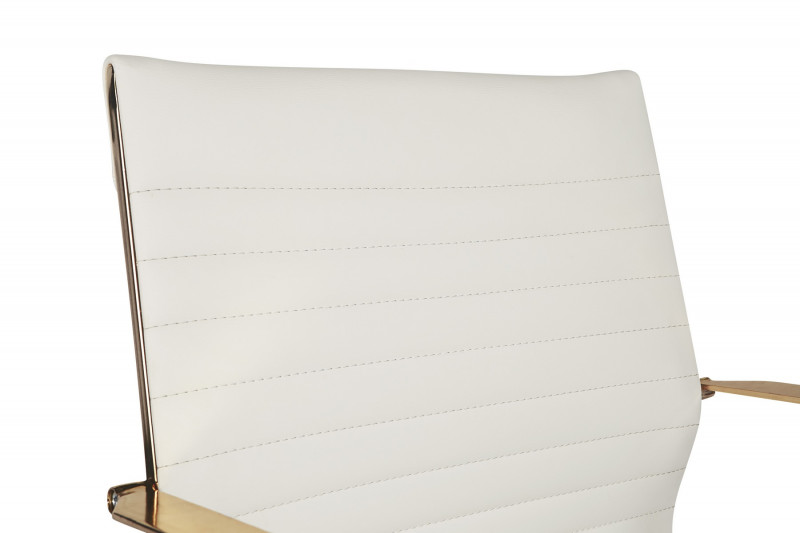 104219 Jessica Office Chair Gold White 6
