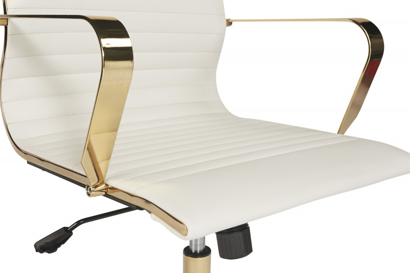 104219 Jessica Office Chair Gold White 8