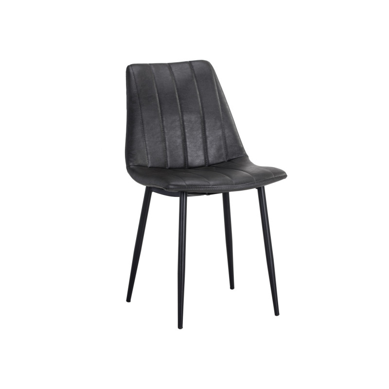 104962 Drew Dining Chair Black Bravo Portabella - Set of 2