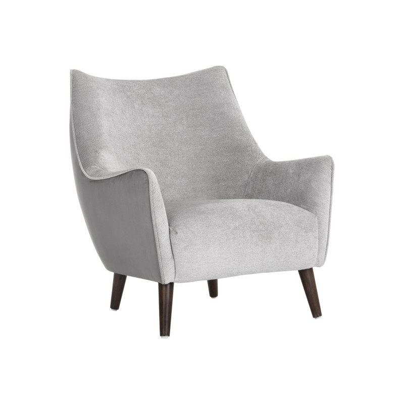 105463 Sorrel Lounge Chair - Polo Club Stone / Antonio Charcoal