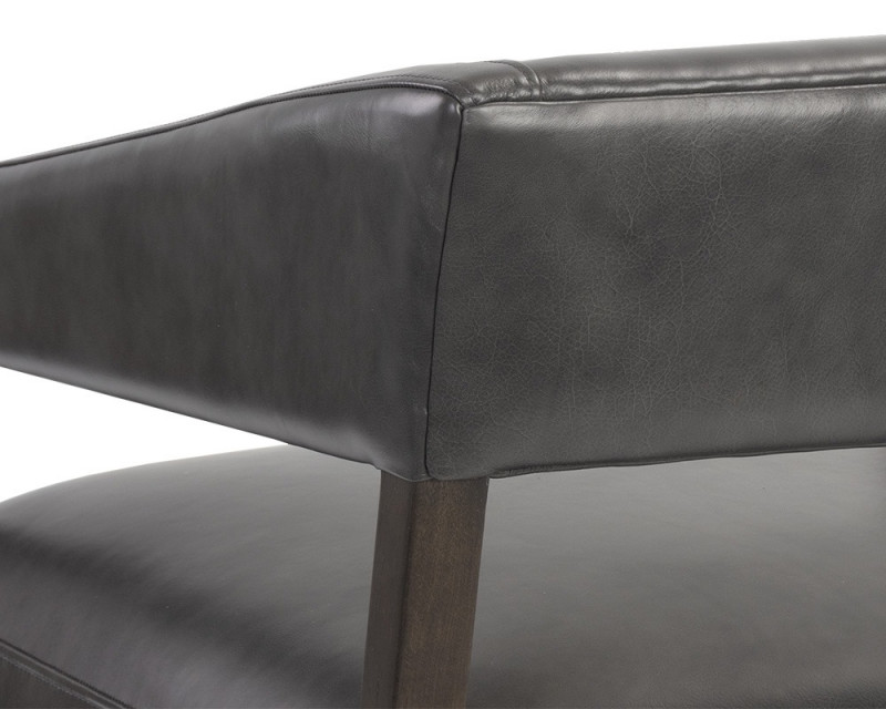 106093 Carlyle Lounge Chair Brentwood Charcoal Leather 8