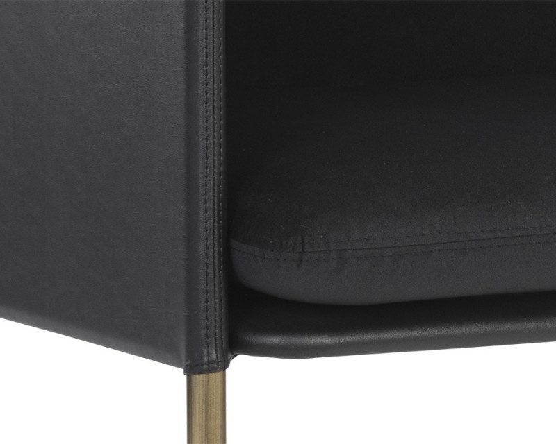 106184 Bellevue Lounge Chair Abbington Black Bravo Black 6