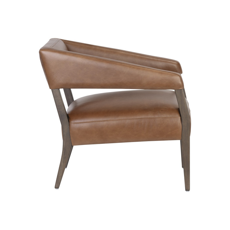 106374 Carlyle Lounge Chair Shalimar Tobacco Leather 2