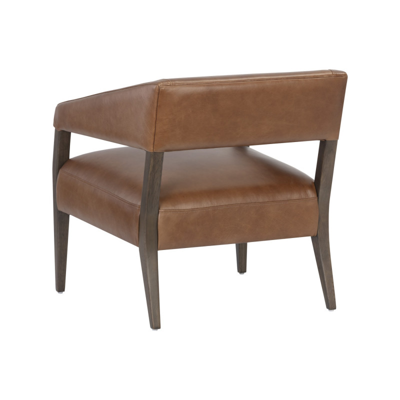 106374 Carlyle Lounge Chair Shalimar Tobacco Leather 3