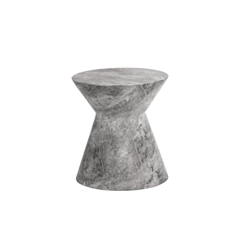 106496 Astley End Table - Marble Look - Grey