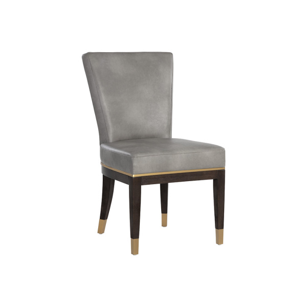 107445 Alister Dining Chair - Bravo Metal / Polo Club Stone