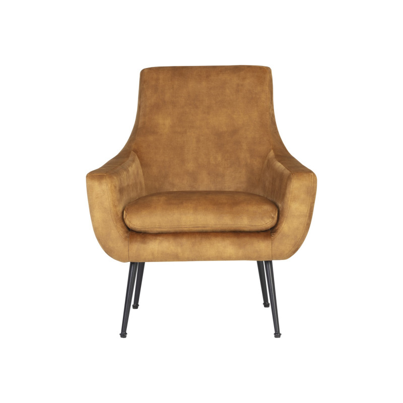 107756 Aletta Lounge Chair Nono Tapernade Gold 1