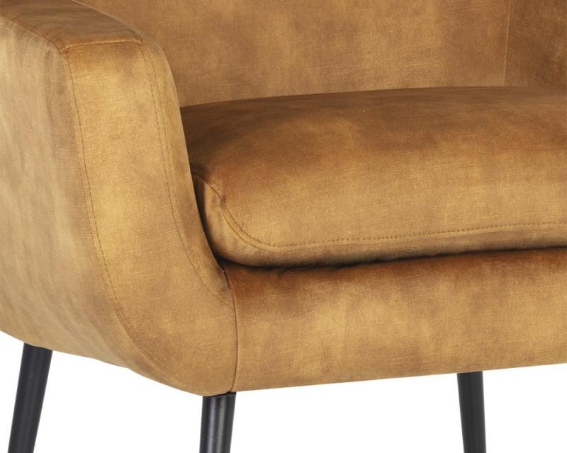 107756 Aletta Lounge Chair Nono Tapernade Gold 6