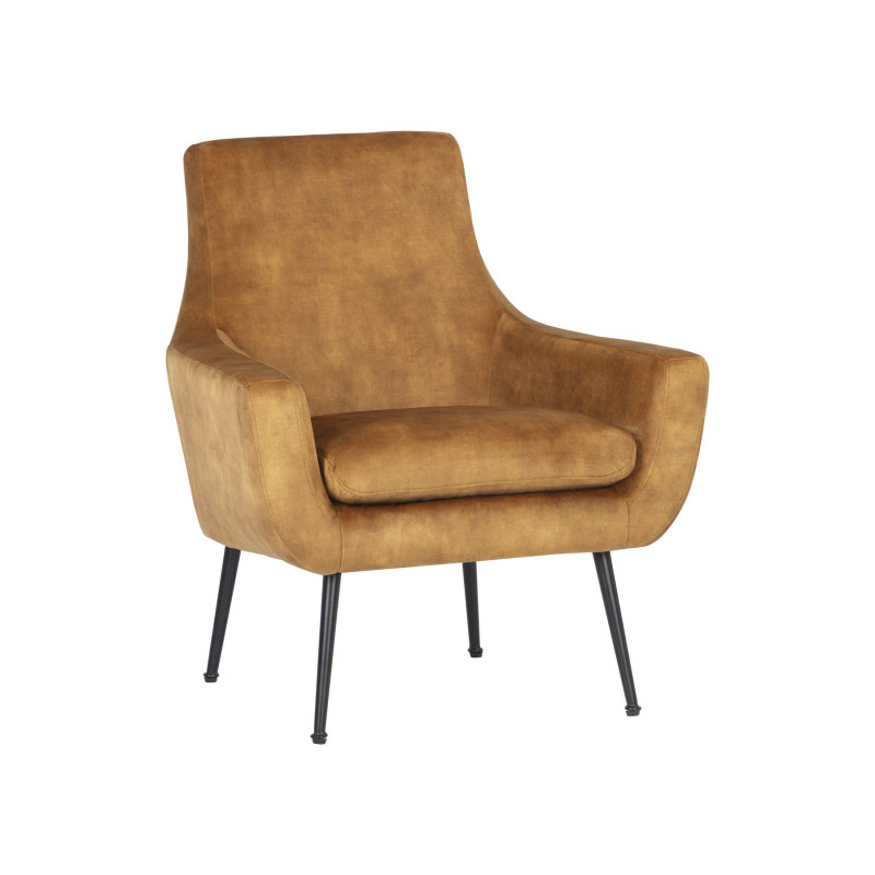 107756 Aletta Lounge Chair - Nono Tapenade Gold