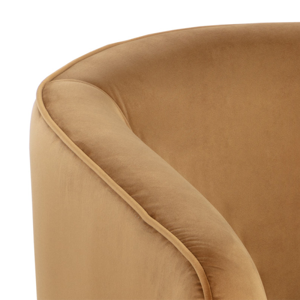 107966 Hazel Swivel Lounge Chair Dark Bronze Gold Sky Detail 1