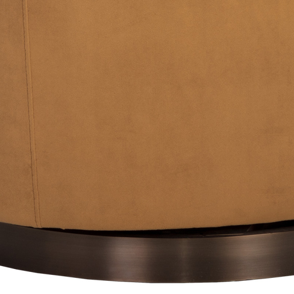 107966 Hazel Swivel Lounge Chair Dark Bronze Gold Sky Detail 2