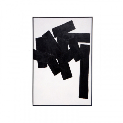 A0225 Building Blocks - 48" x 72" - Black Floater Frame