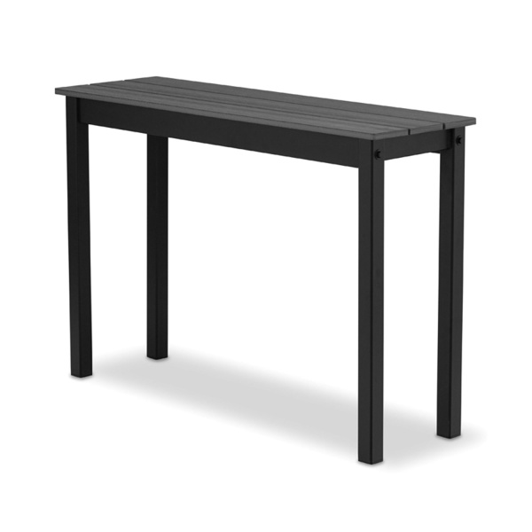 53BW-MGP Marine Grade Polymer Top Table 18" X 54" Rectangular Bar Height Table Without Umbrella Hole
