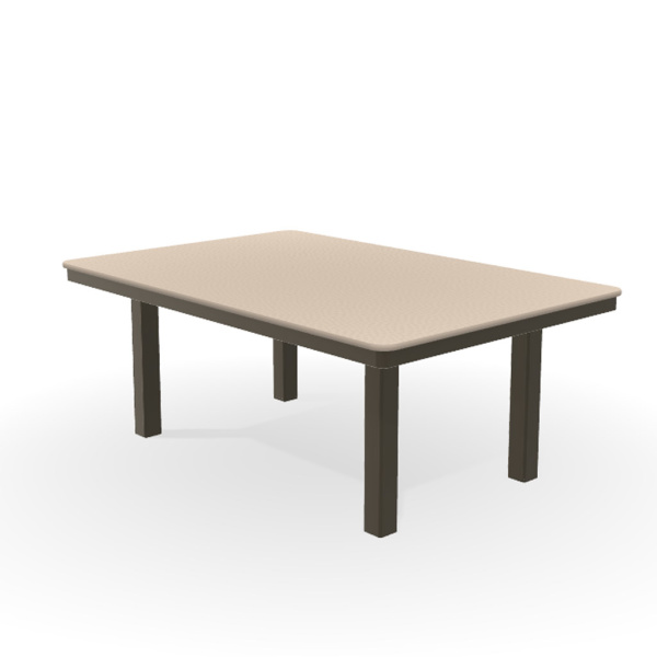 6M1W Marine Grade Polymer Top Table 32" X 48" Rectangular Marine Grade Polymer Coffee Table