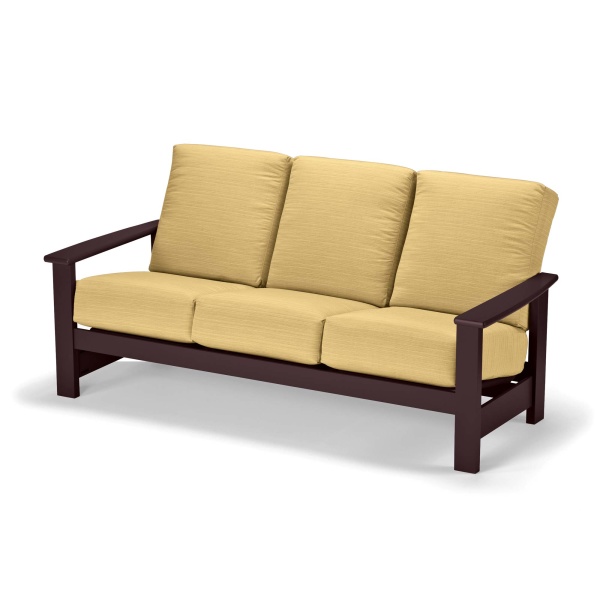 8656 Leeward Marine Grade Polymer Deep Cushion Three-Seat Sofa