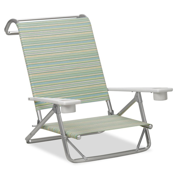 M54188801 Telescope Casual Original Mini-Sun Chaise Folding Beach Arm Chair with Cup Holders